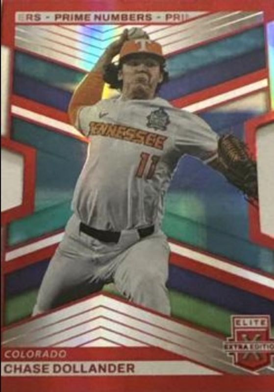 Chase Dollander 2023 Elite Extra Edition #167 Prime Numbers B Die-Cut /60 RAW