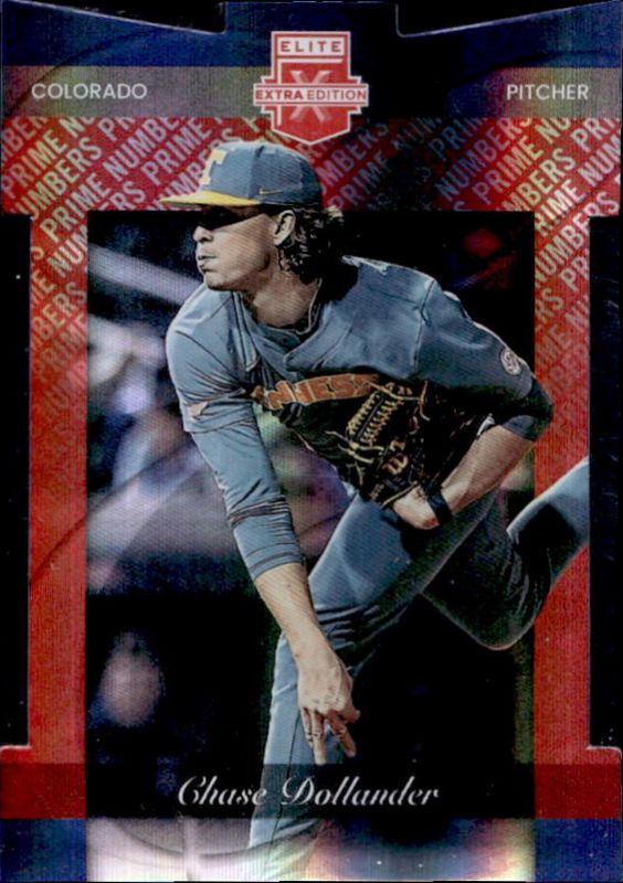 Chase Dollander 2023 Elite Extra Edition #167 Prime Numbers A Die-Cut /200 RAW