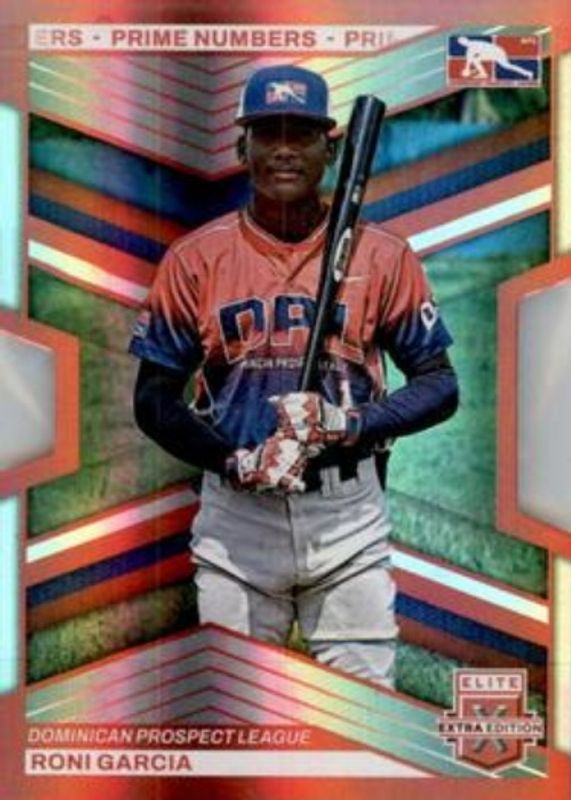 Roni Garcia 2023 Elite Extra Edition #174 Prime Numbers A Die-Cut /200 RAW