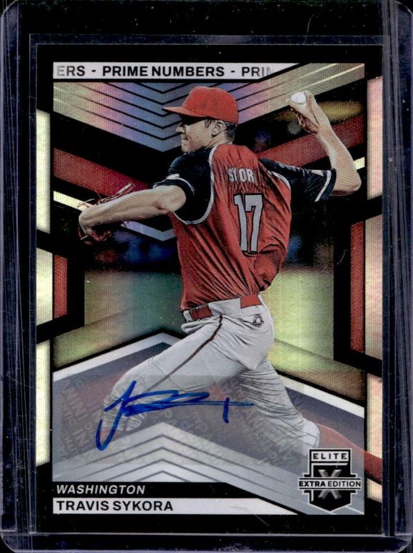 Travis Sykora 2023 Elite Extra Edition #142 Prime Numbers A Signatures /200 RAW