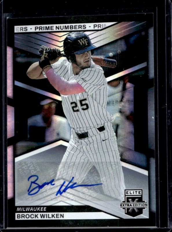 Brock Wilken 2023 Elite Extra Edition #33 Prime Numbers A Signatures /200 RAW