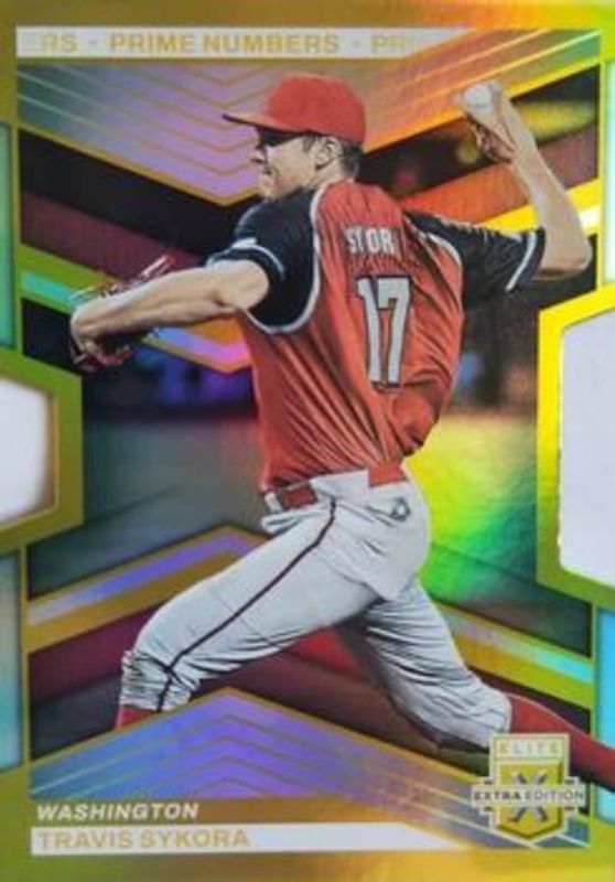 Travis Sykora 2023 Elite Extra Edition #142 Prime Numbers Gold Die-Cut /10 RAW