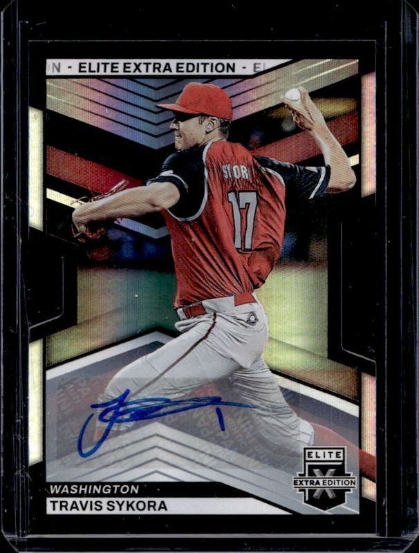 Travis Sykora 2023 Elite Extra Edition #142 Signatures die-cut /399 RAW