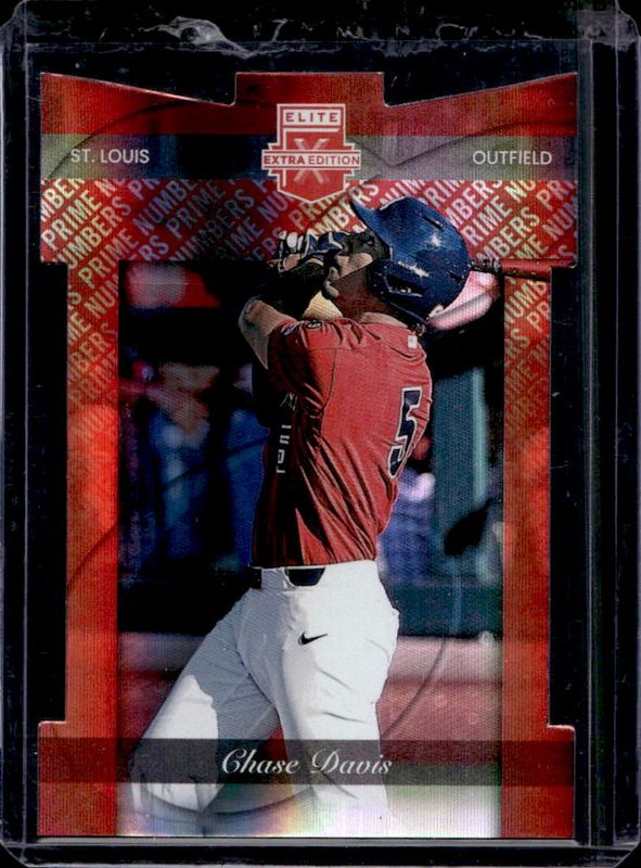 Chase Davis 2023 Elite Extra Edition #63 Prime Numbers B Die-Cut /60 RAW