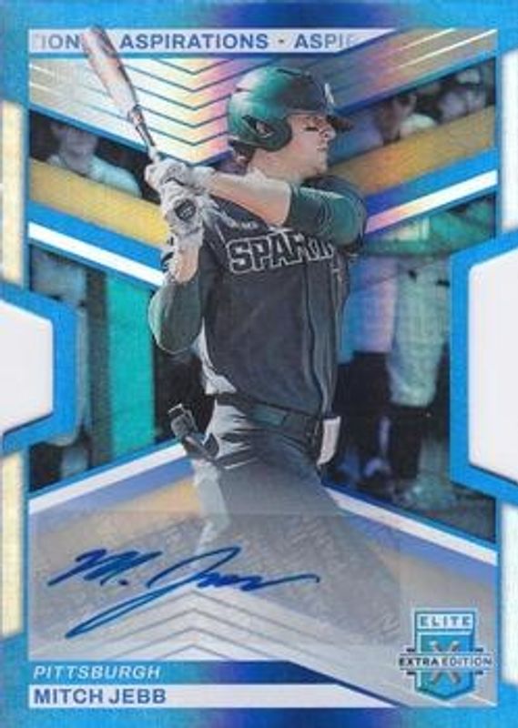 Mitch Jebb 2023 Elite Extra Edition #107 Aspirations die-cut Signatures /76 RAW