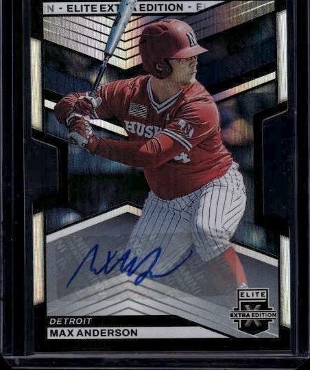 Max Anderson 2023 Elite Extra Edition #106 Signatures die-cut /399 ...