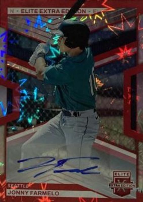 Jonny Farmelo 2023 Elite Extra Edition #35 Red Signatures /5 RAW