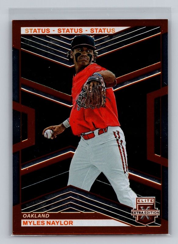 Myles Naylor 2023 Elite Extra Edition #17 Status Orange /275 RAW