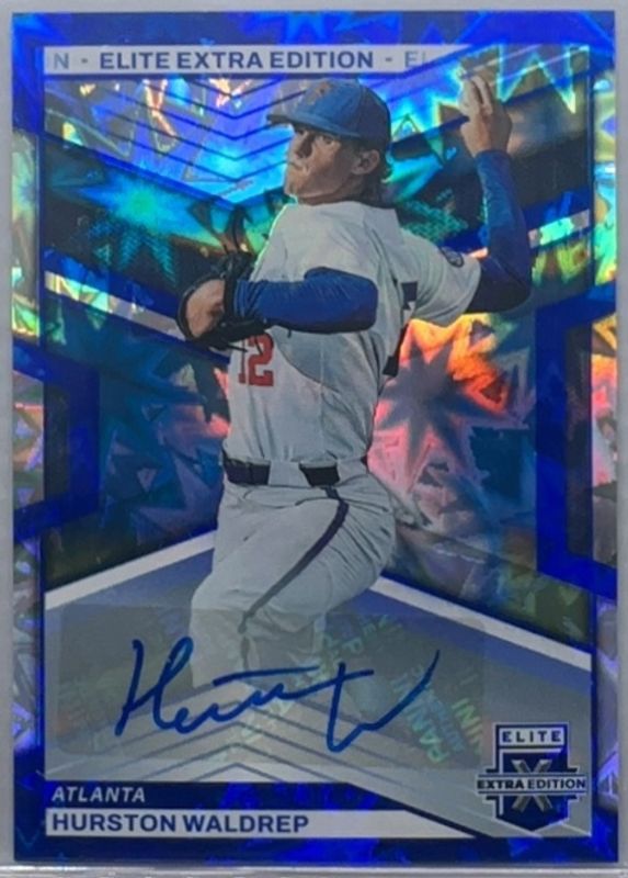 Hurston Waldrep 2023 Elite Extra Edition #49 Blue Signatures /20 RAW