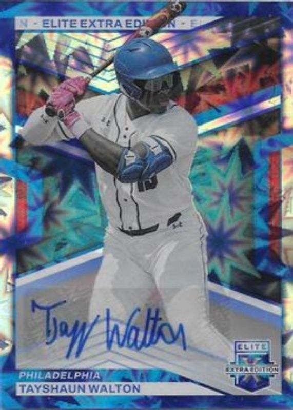 TayShaun Walton 2023 Elite Extra Edition #135 Blue Signatures /20 RAW