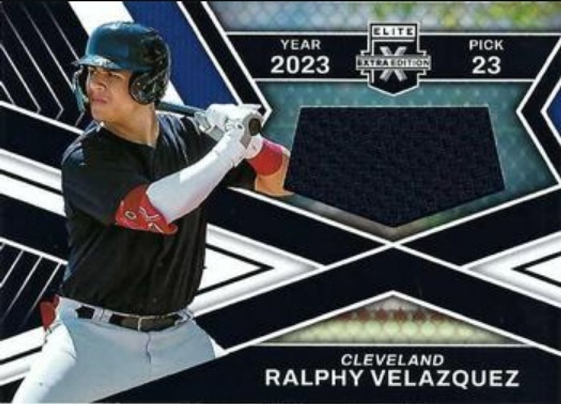 Ralphy Velazquez 2023 Elite Extra Edition #FR-RVQ First Round Materials RAW