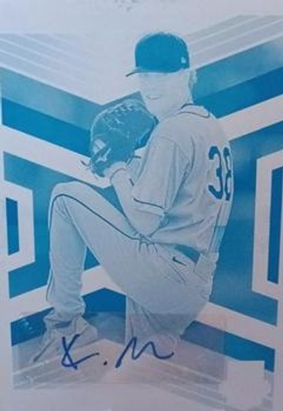 2023 Elite Extra Edition #62 Signatures Printing Plates Cyan /1