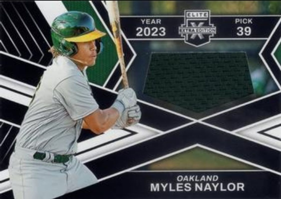 Myles Naylor 2023 Elite Extra Edition #FR-MNY First Round Materials RAW
