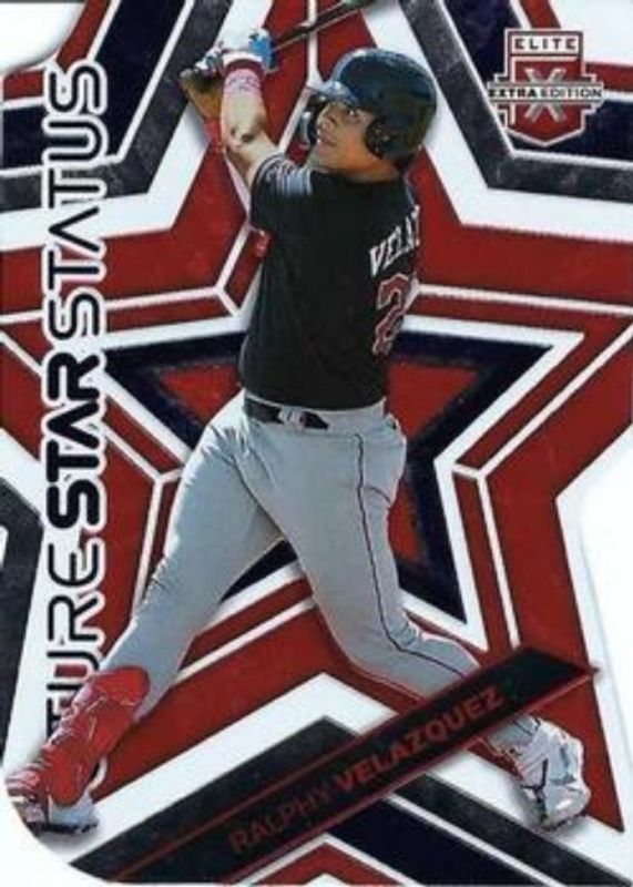 Ralphy Velazquez 2023 Elite Extra Edition #FS-3 Future Star Status - Orange die-cut /99 RAW