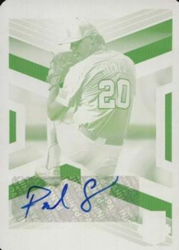 Paul Skenes 2023 Elite Extra Edition #7 Signatures Printing Plates Yellow /1 RAW