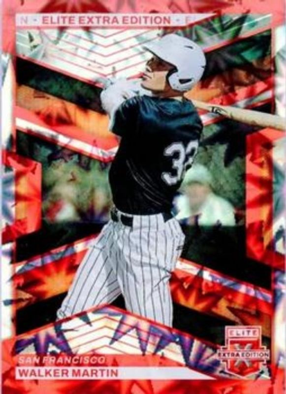 Walker Martin 2023 Elite Extra Edition #111 Red /5 RAW