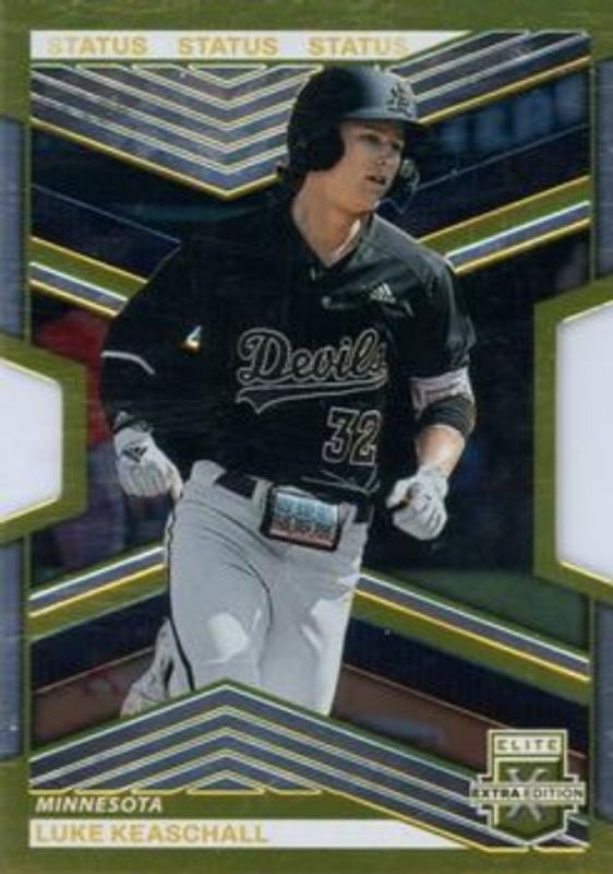 Luke Keaschall 2023 Elite Extra Edition #82 Status Die-Cut Gold /10 RAW