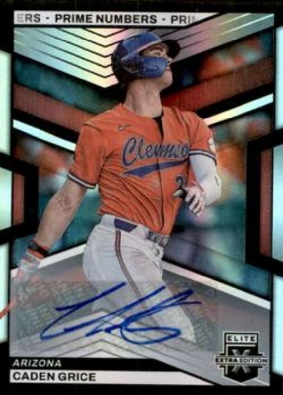 Caden Grice 2023 Elite Extra Edition #128 Prime Numbers A Signatures /200 RAW
