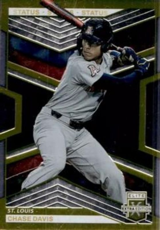 Chase Davis 2023 Elite Extra Edition #63 Status Die-Cut Gold /10 RAW