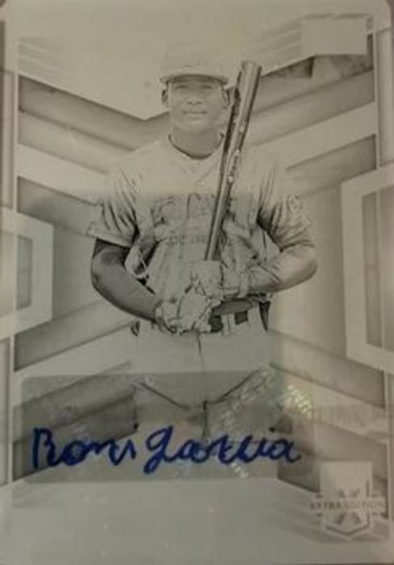 Roni Garcia 2023 Elite Extra Edition #174 Signatures Printing Plates Black /1 RAW