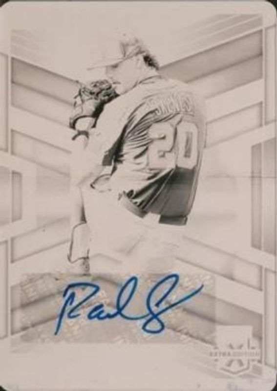 Paul Skenes 2023 Elite Extra Edition #7 Signatures Printing Plates Black /1 RAW