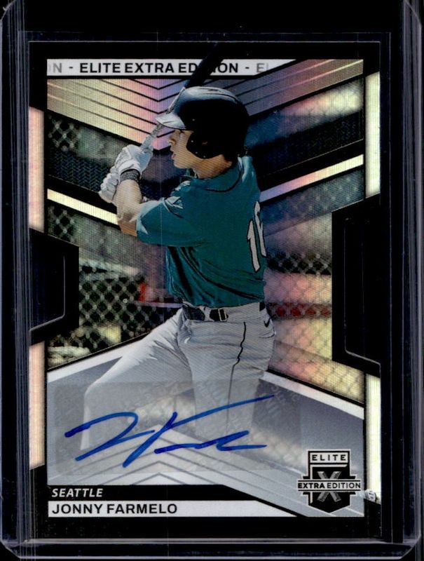 Jonny Farmelo 2023 Elite Extra Edition #35 Signatures die-cut /399 RAW