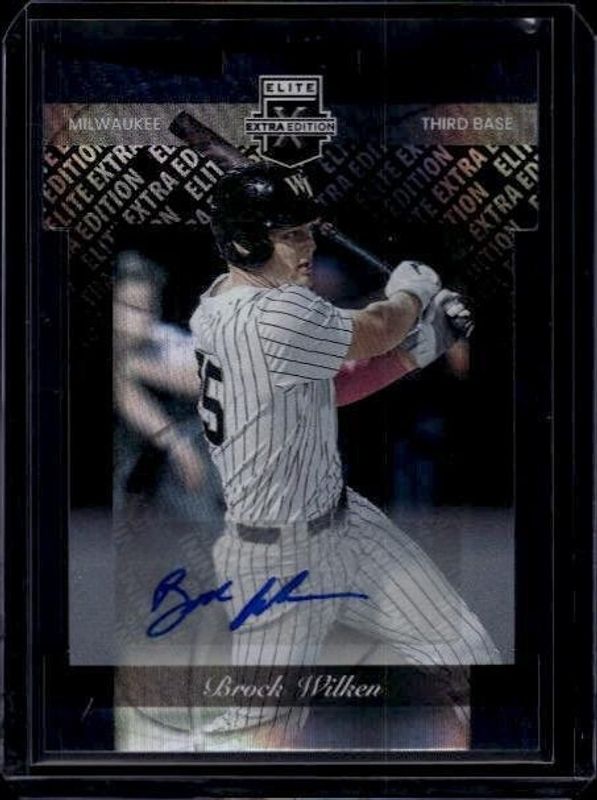 Brock Wilken 2023 Elite Extra Edition #166 Signatures die-cut /399 RAW