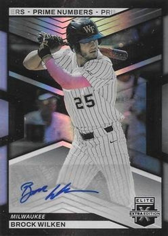 Brock Wilken 2023 Elite Extra Edition #33 Prime Numbers B Signatures /60 RAW
