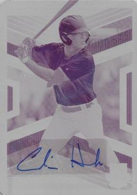 Colin Houck 2023 Elite Extra Edition #39 Signatures Printing Plates Magenta /1 RAW