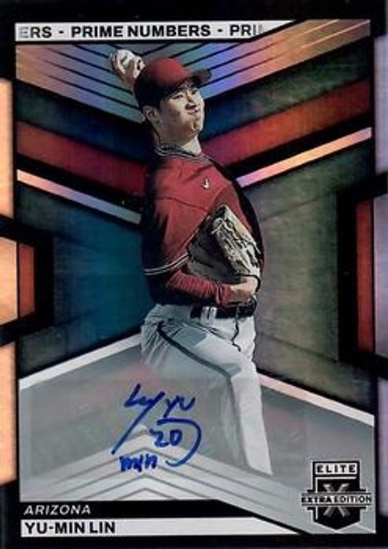Yu-Min Lin 2023 Elite Extra Edition #120 Prime Numbers B Signatures /60 RAW