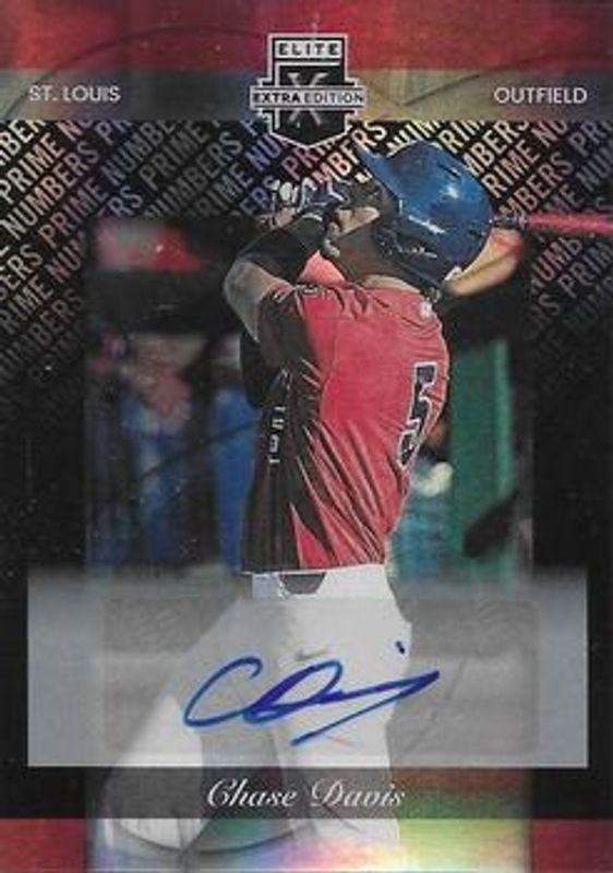 Chase Davis 2023 Elite Extra Edition #151 Prime Numbers B Signatures /60 RAW