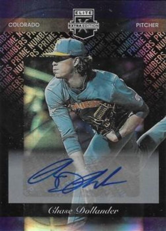 Chase Dollander 2023 Elite Extra Edition #167 Prime Numbers B Signatures /60 RAW