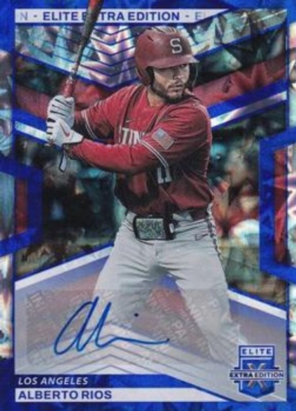 Alberto Rios 2023 Elite Extra Edition #27 Blue Signatures /20 RAW
