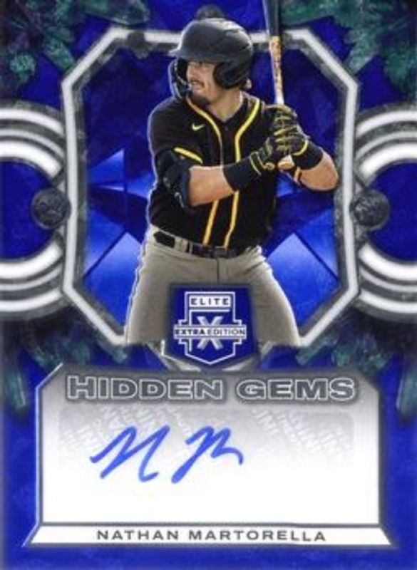 2023 Elite Extra Edition #HG-NMT Hidden Gems - Blue Signatures