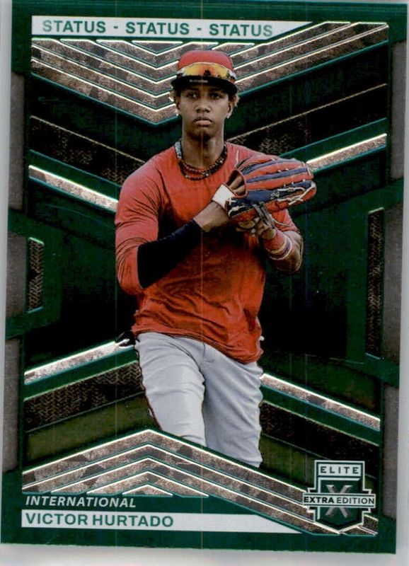 Victor Hurtado 2023 Elite Extra Edition #92 Status Green /499 RAW