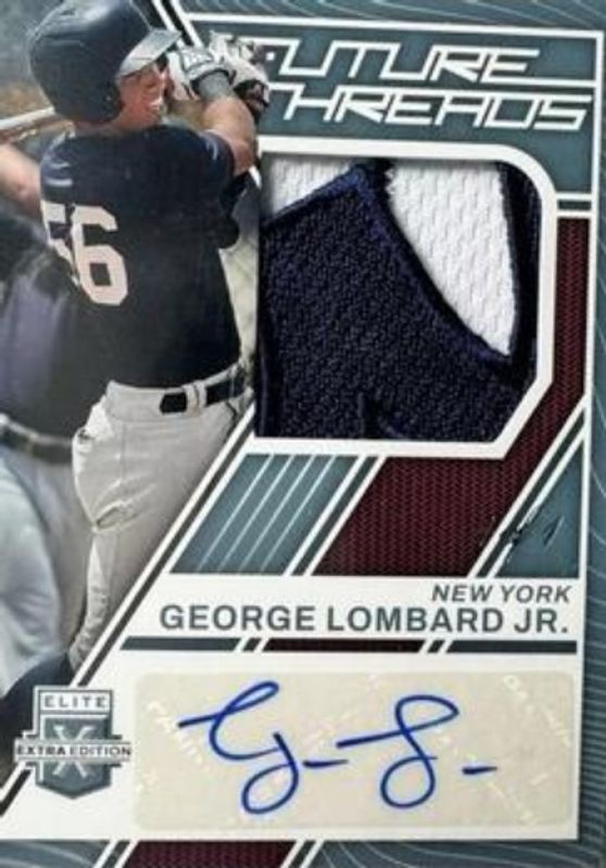 George Lombard 2023 Elite Extra Edition #FTS-GL Future Threads - Platinum Signatures /1 RAW