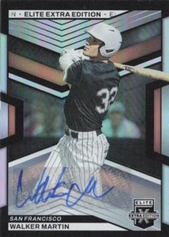 Walker Martin 2023 Elite Extra Edition #111 Signatures RAW