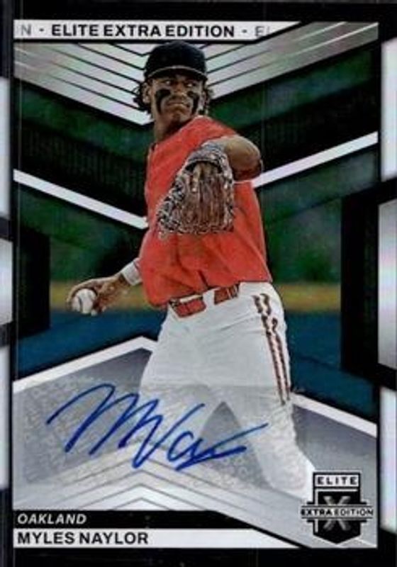Myles Naylor 2023 Elite Extra Edition #17 Signatures RAW
