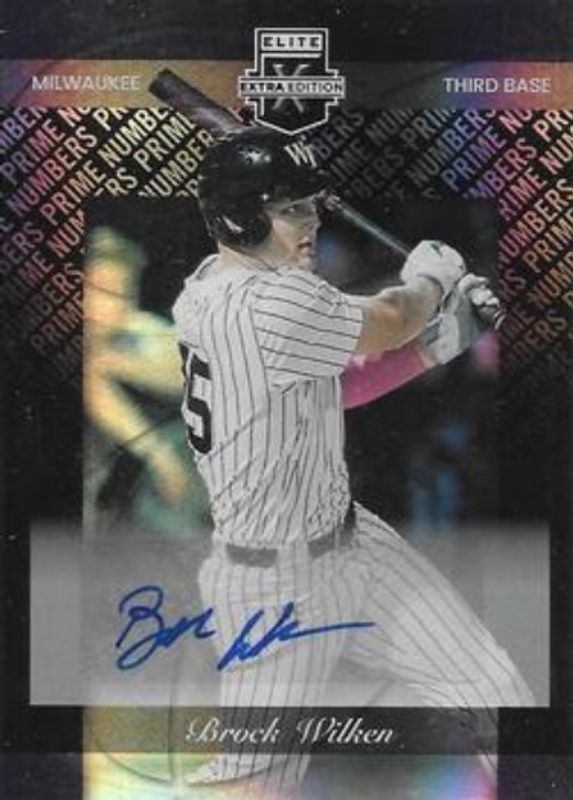 Brock Wilken 2023 Elite Extra Edition #166 Prime Numbers B Signatures /60 RAW