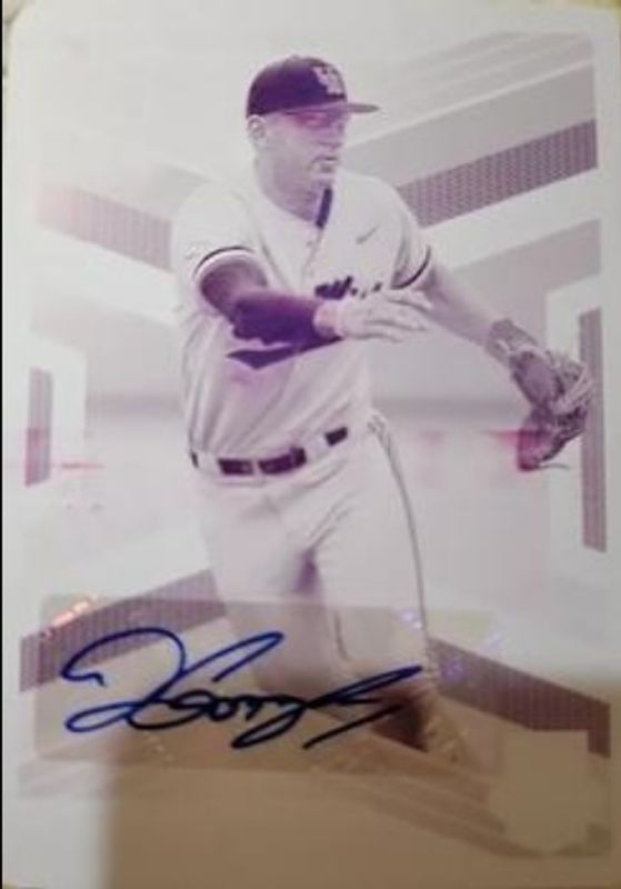 Jacob Gonzalez 2023 Elite Extra Edition #4 Signatures Printing Plates Magenta /1 RAW