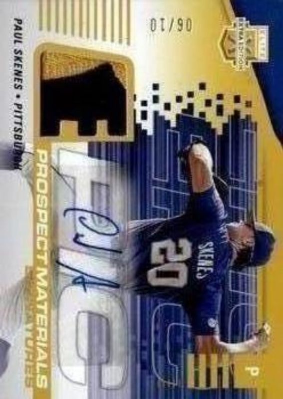 Paul Skenes 2023 Elite Extra Edition #EMS-PS Epic Prospect Materials Signatures - Gold /10 RAW