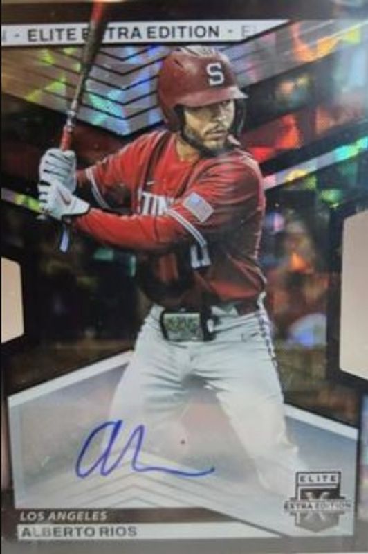 Alberto Rios 2023 Elite Extra Edition #27 Signatures Black die-cut /1 RAW
