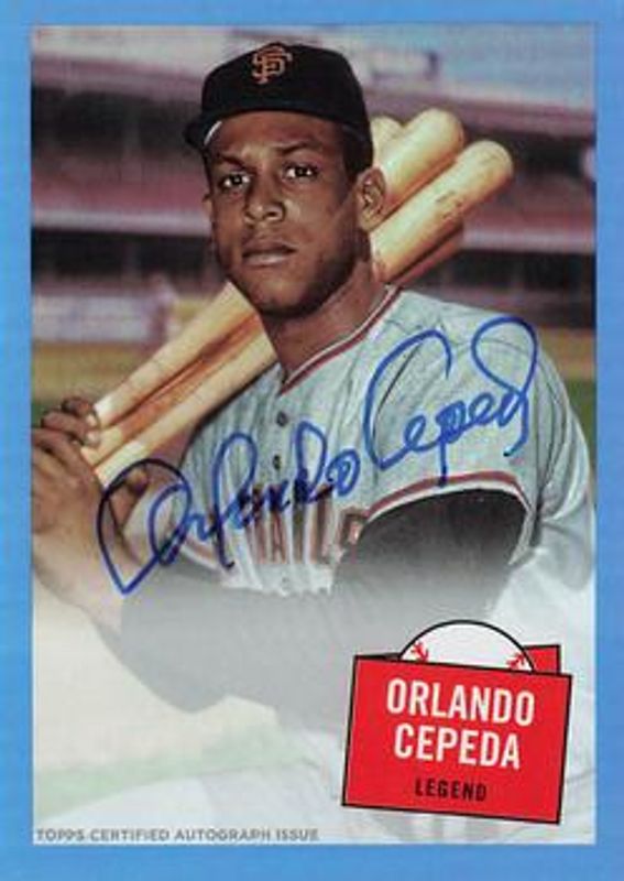 2023 Topps Archives #57HS-OC 1957 Topps Hit Stars Autographs - Blue Foil