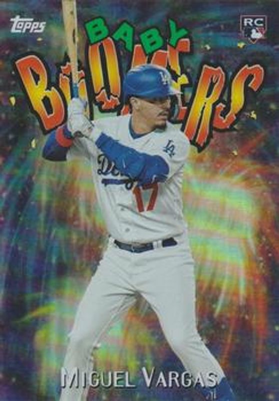 Miguel Vargas 2023 Topps Archives #98BB-15 1998 Topps Baby Boomers - Green Foil /99 Rookie RAW