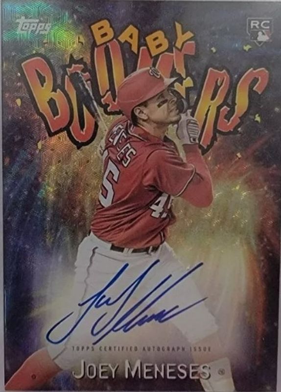 Joey Meneses 2023 Topps Archives #98BB-JM 1998 Topps Baby Boomers Autographs - Foilfractor /1 Rookie RAW