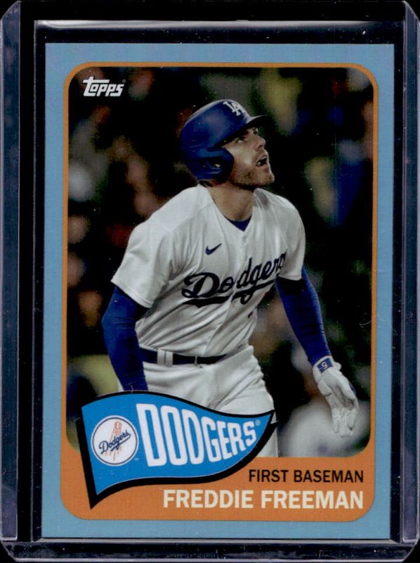 Freddie Freeman 2023 Topps Archives #105 Blue Foil /25 RAW