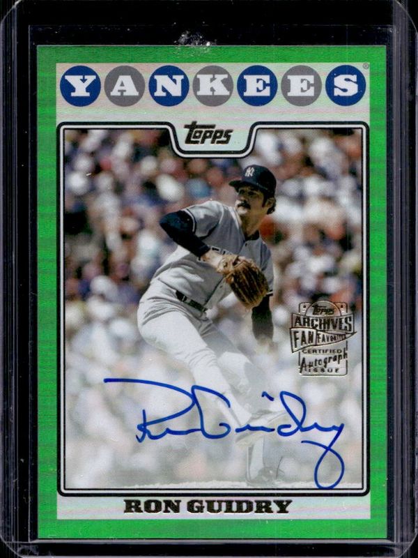 2023 Topps Archives #08FF-RG Fan Favorites Autographs - Green Foil /99
