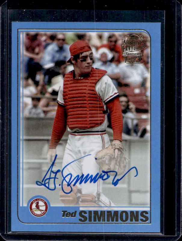 2023 Topps Archives #01FF-TSS Fan Favorites Autographs - Blue Foil /25