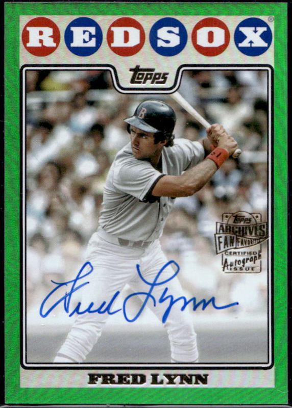 2023 Topps Archives #08FF-FL Fan Favorites Autographs - Green Foil /99