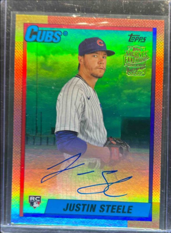 2023 Topps Archives #90FF-JS Fan Favorites Autographs - Green Foil /99